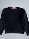 Tommy Hilfiger | Classic Flag Logo Crewneck Sweatshirt | Black (S/M)