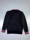 Adidas Black & Pink Striped Collar Track Jacket (S)