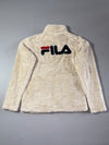 Fila Cream Sherpa Teddy Fleece Zip Jacket – (S)