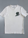 Puma | Graphic Logo Tee | Off-White/Green (L)