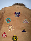 Polo Ralph Lauren Vintage Multi-Patch Canvas Expedition Chore Jacket Rare Collector’s Piece (M)