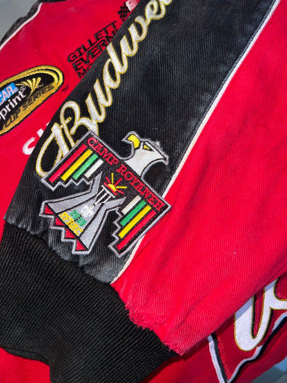 ZVintage Y2K NASCAR Budwiser racing jacket (RARE FIND) (XL/2XL)