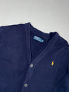 Vintage Polo Ralph Lauren Navy Blue Button Cardigan (XL)