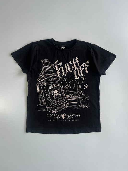 HYRAW “F*%k Off” Gothic Graphic T-Shirt (S)
