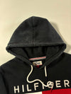 Tommy Hilfiger Denim Big Flag Logo Black Pullover Hoodie (M)