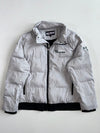 Big Train Osaka Grey Puffer Jacket with Embroidered Logo (M)