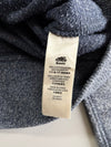 Roots Canada Vancouver Zip Up Hoodie Navy Marl Chenille Arch Lettering (S)