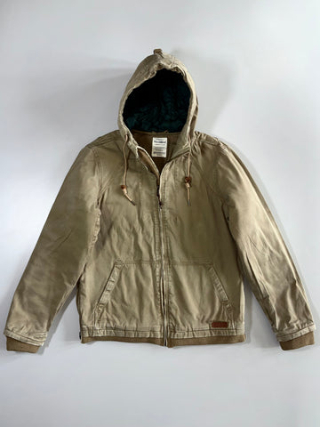 Pull & Bear Garment Co. Hooded Hard cotton Canvas Field Jacket (L)