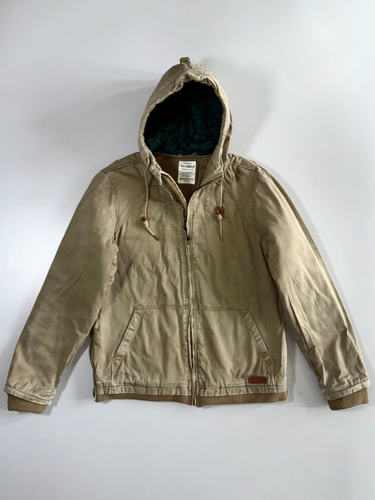 Pull & Bear Garment Co. Hooded Hard cotton Canvas Field Jacket (L)
