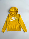 Nike | Mustard Yellow Futura Logo Hoodie | (S)