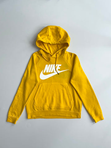 Nike | Mustard Yellow Futura Logo Hoodie | (S)