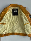 Police Mustard Leather Moto Jacket (XS)