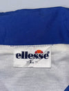 Ellesse Colorblock Windbreaker Jacket – Royal Blue/Green Abstract Print (L)