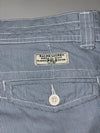 Polo Ralph Lauren Blue Pinstripe Utility Cargo Shorts (W:32) (L:22)