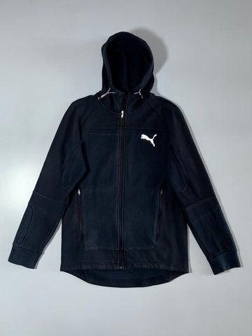 Puma Evostripe Zip-Up Hoodie – Black Textured Panel (S)