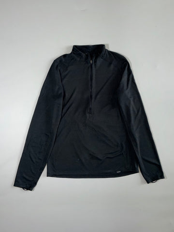 Patagonia Capilene 2 Lightweight Quarter-Zip Top – Black (M/L)