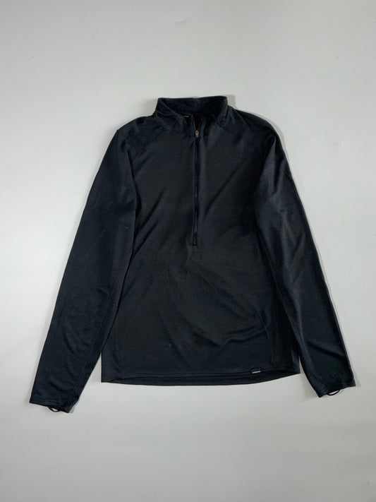 Patagonia Capilene 2 Lightweight Quarter-Zip Top – Black (M/L)