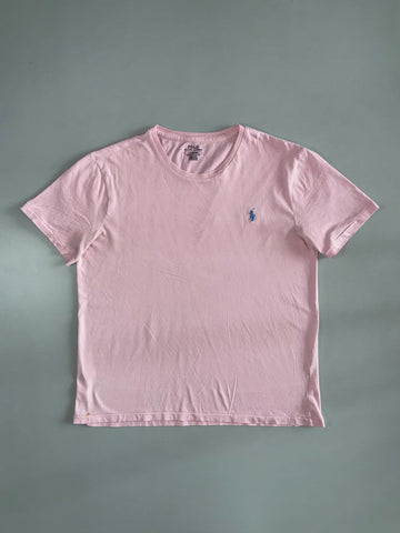 Polo Ralph Lauren Pink Custom Slim Fit Crewneck Tee (L)