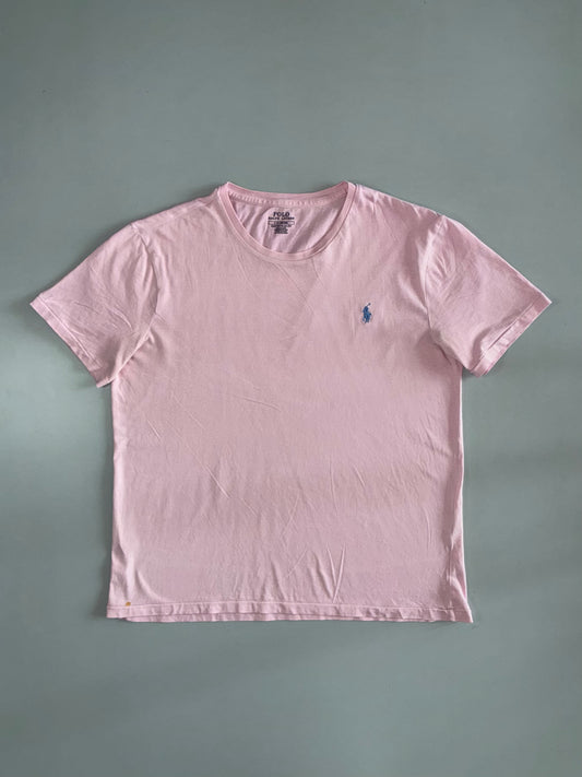 Polo Ralph Lauren Pink Custom Slim Fit Crewneck Tee (L)