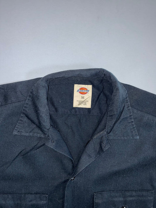 Dickies Short Sleeve Work Shirt | Dual Chest Pockets | Black (L/XL)