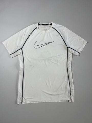Nike Pro Dri-Fit White Compression Tee (L)