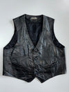 Best Kinetic Vintage Leather Biker Vest (M)