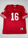 Mitchell & Ness | 49ers Throwback Red Jersey #16 | (2XL/3XL)
