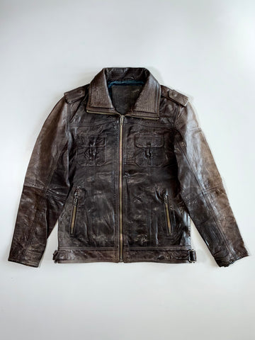The Real Superdry Premium Original Pure Leather Jacket (M)