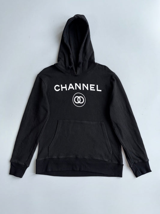 Channel  Graphic Printed Hoodie (S/M)