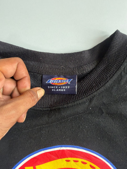Dickies Fort Worth Texas Workwear Sweatshirt | Black Crewneck (M)