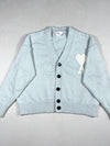 Ami Paris Ami de Coeur Mint Blue Fuzzy Knit Cardigan (M)