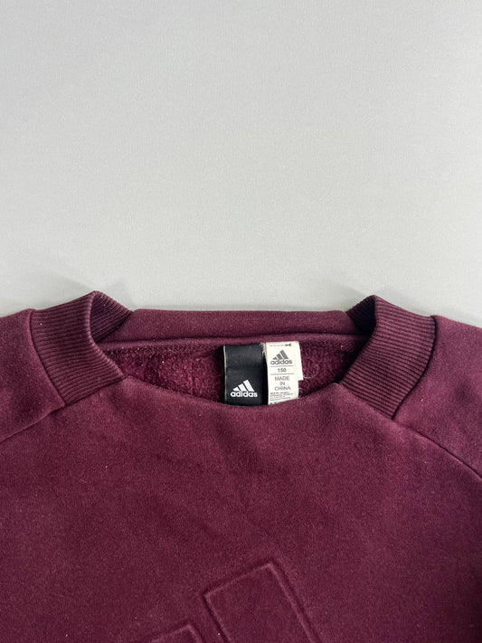 Adidas Tonal Embossed Logo Crewneck Sweatshirt (Xs/S)