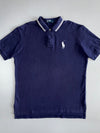 Polo Ralph Lauren Vintage Navy Big Pony Tipped Collar Polo T-Shirt (2XL)