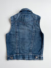 Vintage True Religion Jimmy Big T Denim Vest – Contrast Stitch | (XXS)