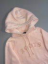 Roots Light Pink Embroidered Logo Pullover Hoodie (M)