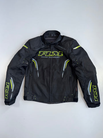 ZFLM Racing Tech Armored Textile Racing Jacket  Black Volt (M)