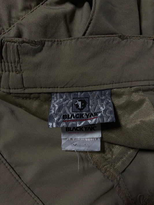 Black Yak Khaki Nylon Hiking 3/4 Cargo Pants (W:34) (L:33)
