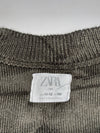 Zara Knit Puffer Gilet Vest – Olive Green (S)