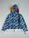 BAPE ABC Blue Camo Shark WGM Full Zip Hoodie (S)