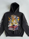 Akama “Lady Luck” Vintage Graphic Hoodie | Biker Pin-Up Rockabilly Print (L)