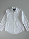 Tommy Hilfiger White Polka Dot Dress Shirt (L)
