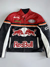 Vintage Red Bull Racing by Echtes Leder Pure Leather Jacket (ULTRA RARE) (PADDED) (M)