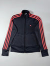 Adidas 3-Stripes Track Jacket – Black/Pink (XS)