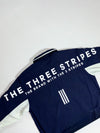 Adidas "The Three Stripes" Woven Track Jacket – Navy/White (2XL)