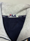 Vintage 90s FILA Colour Block Quarter Zip Fleece – Navy/Grey – (XL)