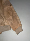 Vintage Gruno Et Chardin Beige Leather Bomber Jacket (M)