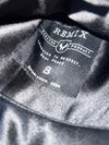 Remix | “Strive for Glory” Quilted Satin Varsity Reversible Bomber (S)