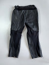 Rev’it! Black Leather Motorcycle Pants with CE Knee Protection & Stretch Panels (W-34/L-40)
