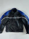 Ixon Blue & Black Racing Leather Jacket (M)