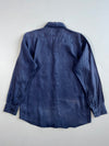Uniqlo Navy Blue Premium Linen Shirt(M)